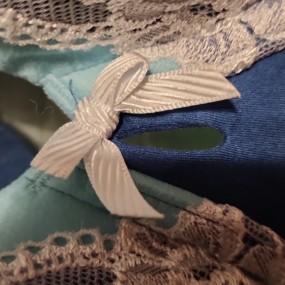 VS body by victoria, lined perfect coverage. Dark/light blues 36DD - Picture 2 of 5